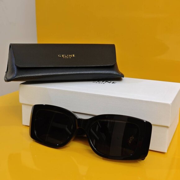 Celine Black Rectangular Sunglasses main image 4